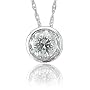 14k White Gold Solitaire Diamond Pendant Necklace (HI, I, 0.25 carat)