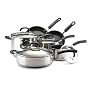 Circulon Steel 10-Piece Stainless-Steel Nonstick Cookware Set