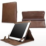 BoxWave Apple iPad 2 Case - BoxWave Elite Leather iPad 2 Book Jacket, Genuine Leather Folio Case w/ Multi-Angle Stand (Sienna Brown)