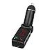 FX-Victoria Bluetooth FM Transmitter Audio Receiver Adapter Bluetooth Car Kit with 3.5mm Audio Output Cable, Dual USB Charging, suitable for Apple, HTC, LG, Samsung or other tablets/Smartphone - Black