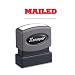 Xstamper One-Color Title Message Stamp, Mailed, Pre-Inked/Re-Inkable, Red (1218)