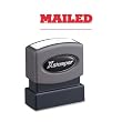 Xstamper One-Color Title Message Stamp, Mailed, Pre-Inked/Re-Inkable, Red (1218)