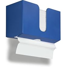 TrippNT 51920 Global Blue PETG Dual-Dispensing Paper Towel Holder, 11" Width x 6" Height x 4" Depth