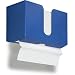 TrippNT 51920 Global Blue PETG Dual-Dispensing Paper Towel Holder, 11" Width x 6" Height x 4" Depth