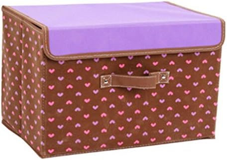 iLifeSound Foldable Blue Storage Box Bag Clothes Blanket SNX-86 Storage Bin Natural Canvas-Brown