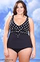 Liz Claiborne Dottie Plus Size Tankini Swimsuit - Women's Swimwear Plus Size Swimsuits