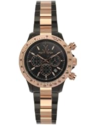Toy Watch Quartz, Black Mother of Pearl Dial with Rose Gold Band - Womens Watch 11228-RG