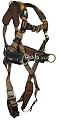 FallTech 7083QSM ComforTech Full Body Harness with 3 D-Rings and Quick-Connect Chest/Legs, Small/Medium