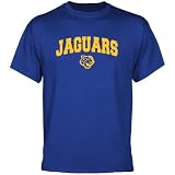 NCAA Southern University Jaguars Royal Blue Logo Arch T-shirt