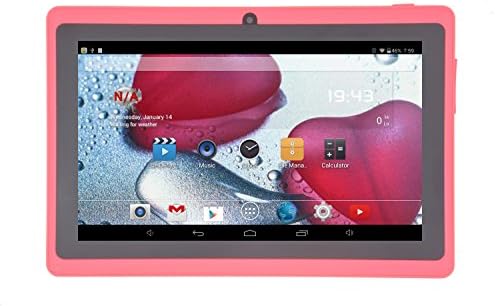 MyFunTab 7-inch Android 4.4.2 Bluetooth WiFi HD 1024x600 Quad Core Tablet PC (4GB Rosy)