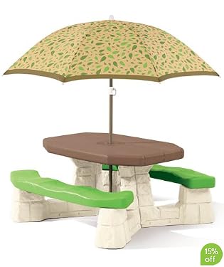 Step 2 Picnic Table with Umbrella