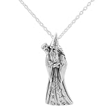 Sterling Silver Wizard & Owl Necklace