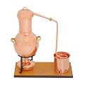 Destille "Arabia" 2,5 Liter zum Schnaps brennen und zur Aromadestillation - NEUES MODELL - mit Aromasieb & Kupferbecher zum Auffangen Ihrer Destillate - Ideal f�r Alkohol & �therische �le