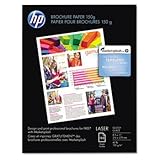 New-HP Q6611A - Color Laser Brochure Paper, 97 Brightness, 44lb, 8-1/2 x 11 ....