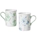 Porcelain Mugs | Classic Coffee Mugs - Yedi Houseware Classic Coffee and Tea Blue Blossom Mugs, Set of 2