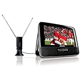 Philips PVD700/37 Portable 7-Inch LCD TV, Black
