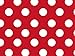 Bright Red & White Polka Dot Gift Wrap Wrapping Paper 16 Foot Roll