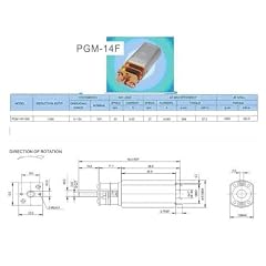 PGM14 Mini-Getriebemotor 12V, 27/Umdr./min., 1:365!