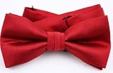 TopTieâ¢ Classic Solid Color Red Bowtie