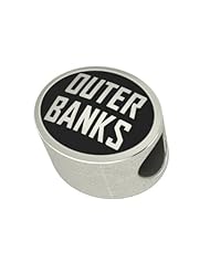 Outer Banks OBX Travel Bead Charm Fits European Style Bracelets Including Chamilia, Troll and More. In Stock for Fast Shipping.