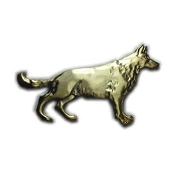 Aphrodite(アフロディーテ) ネクタイピン 動物 犬 イヌ シェパード ペット 金色 日本製