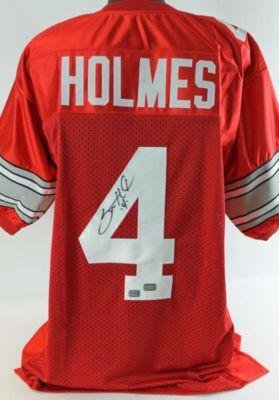 Santonio Holmes Signed Uniform - Ohio State Hologram - Autographed NFL Jerseys