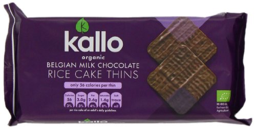 Kallo Organic Milk Chocolate Rice Cake Thins 90 g (Pack of 4) Kallo Organic Milk Chocolate Rice Cake Thins 90 g (Pack of 4) picture