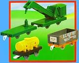 Thomas Motorized Road and Rail System Addition - Sodor Crane Set (Crane Truck, Fuel Tanker, S.C. Ruffey Freight Truck)