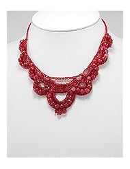 Cotton Waxed Thread Dyed Natural Stone Necklace