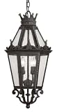 Medici Outdoor Traditional Hanging Pendant Light - 12.5 inches wide