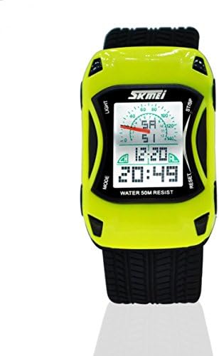 SunShine Day Skmei 0961 Fashion Children Car Cartoon Led Digital Watch, 50M Waterproof Dive Swim Jelly Silicone Kids Sports Wristwatches