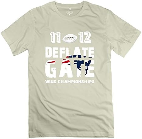 Man Pre-cotton Deflate Gate Patriots 11 Out Of 12 Fitted T-shirt M Natural