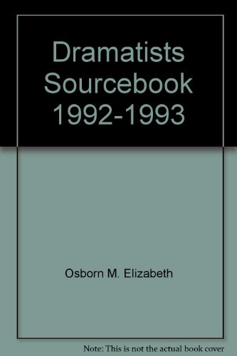 Dramatists Sourcebook 1992-93
