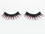 Black Light Activated False Eyelashes RED Tips Glue Included