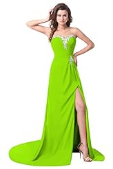 Sexy Crystals Crystal Lace Beaded Sequined Summer Sheath Chiffon Evening Dress/Prom Dress/Party Dress 