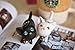 niceEshop Luft Kat, Cat Key Chain, Cute Kitten Key Ring, Bag Ornament, Gift idea (Black)