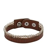 Fossil Damen-Armband Leder Perlen Beads 17+2 cm JF86997040