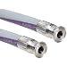 Goodyear EP Vintner Gray Rubber Brewers/Winery Hose Assembly, Sanitary Couplings, 27mmHg Vacuum Rating, 250 PSI Max Pressure