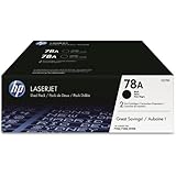 HP 78A (CE278D) Black Original LaserJet Toner Cartridges, 2 pack
