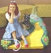 Wizard of Oz Yellow Brick Road Figurines By Kurt Adler - Set of 4