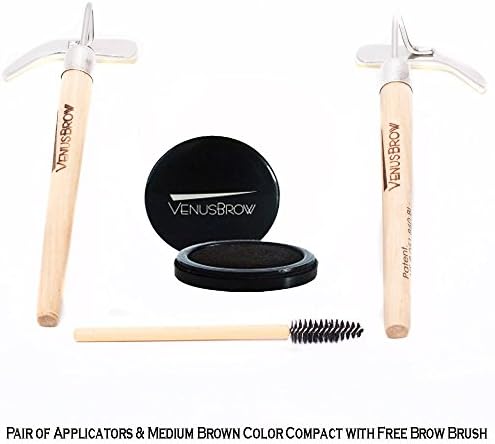 VenusBrow® Starter Kit (Large Brow - 2.1875" long) - Medium Brown Color