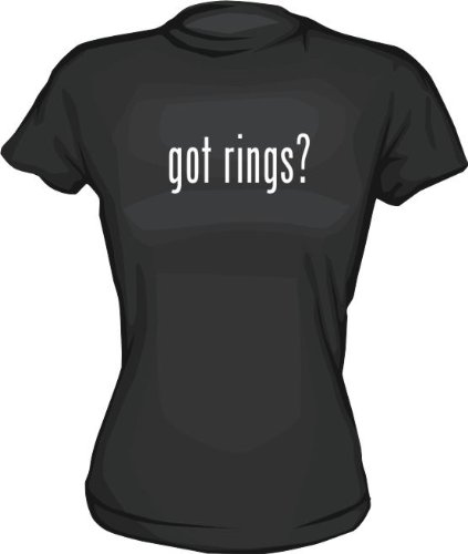 got rings? Women's Tee Shirt Small-Light Blue Babydoll (petite fit)