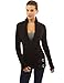 PattyBoutik Women's Collar Wrap Buckle Knit Cardigan