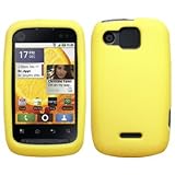 Yellow Silicone Skin / Case / Cover for Motorola Citrus / WX445