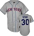 Nolan Ryan Majestic Cooperstown Throwback Grey New York Mets Jersey