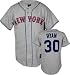 Nolan Ryan Majestic Cooperstown Throwback Grey New York Mets Jersey - Medium