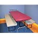 Kwik-Cover 60PK-M 60" Round Individually Packaged Kwik-Cover-Maroon Fitted Table Cover Individually Wrapped, 2 Bags of 25