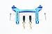 Traxxas TRX-4 Trail Defender Crawler Upgrade Parts Aluminum Front Body Mount & Post - 1 Set Blue