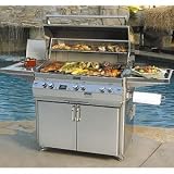 Fire Magic Gas Grills Echelon E790 Natural Gas Grill With Single Side Burner On Cart