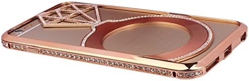 TOOPOOT(TM) Crystal Star Diamond Frame Metal Bumper Case For iPhone6 Plus 5.5Inch (Rose Gold)